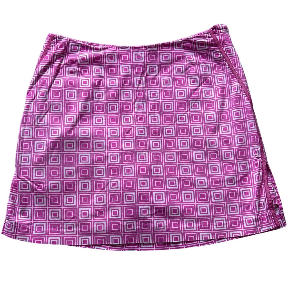 Golftini Womens Pink White Cotton Blend Performance‎ Golf Skorts - Size 4